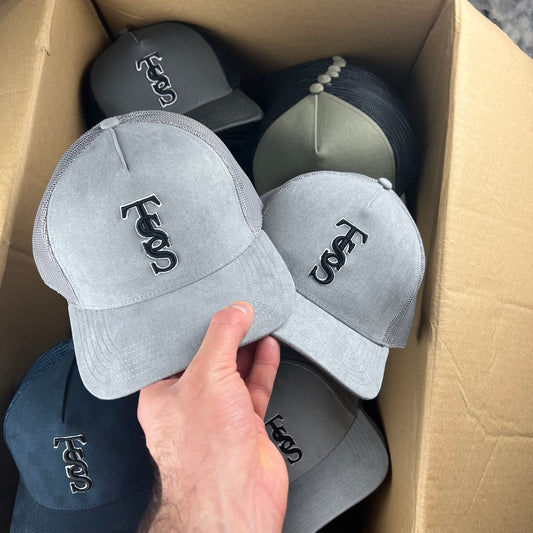 GREY TSS CAP - SUEDE
