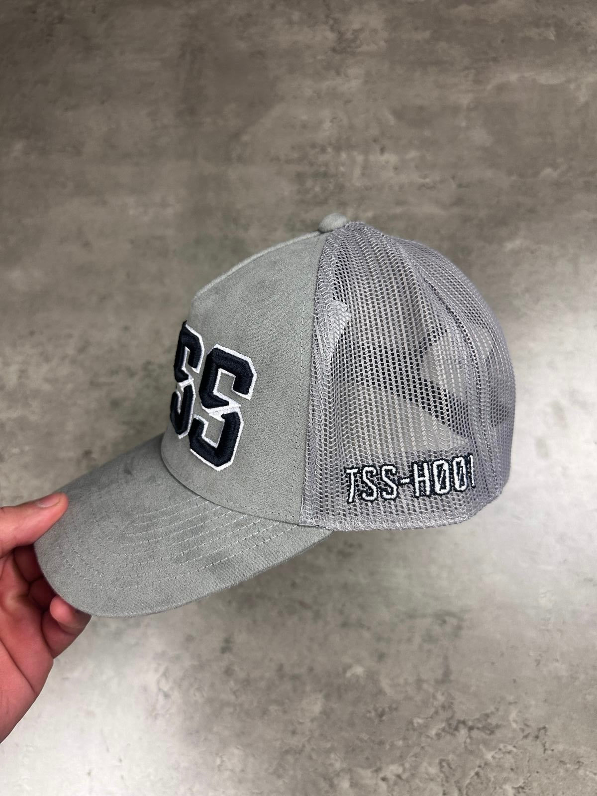 TSS CAP - GREY SUEDE