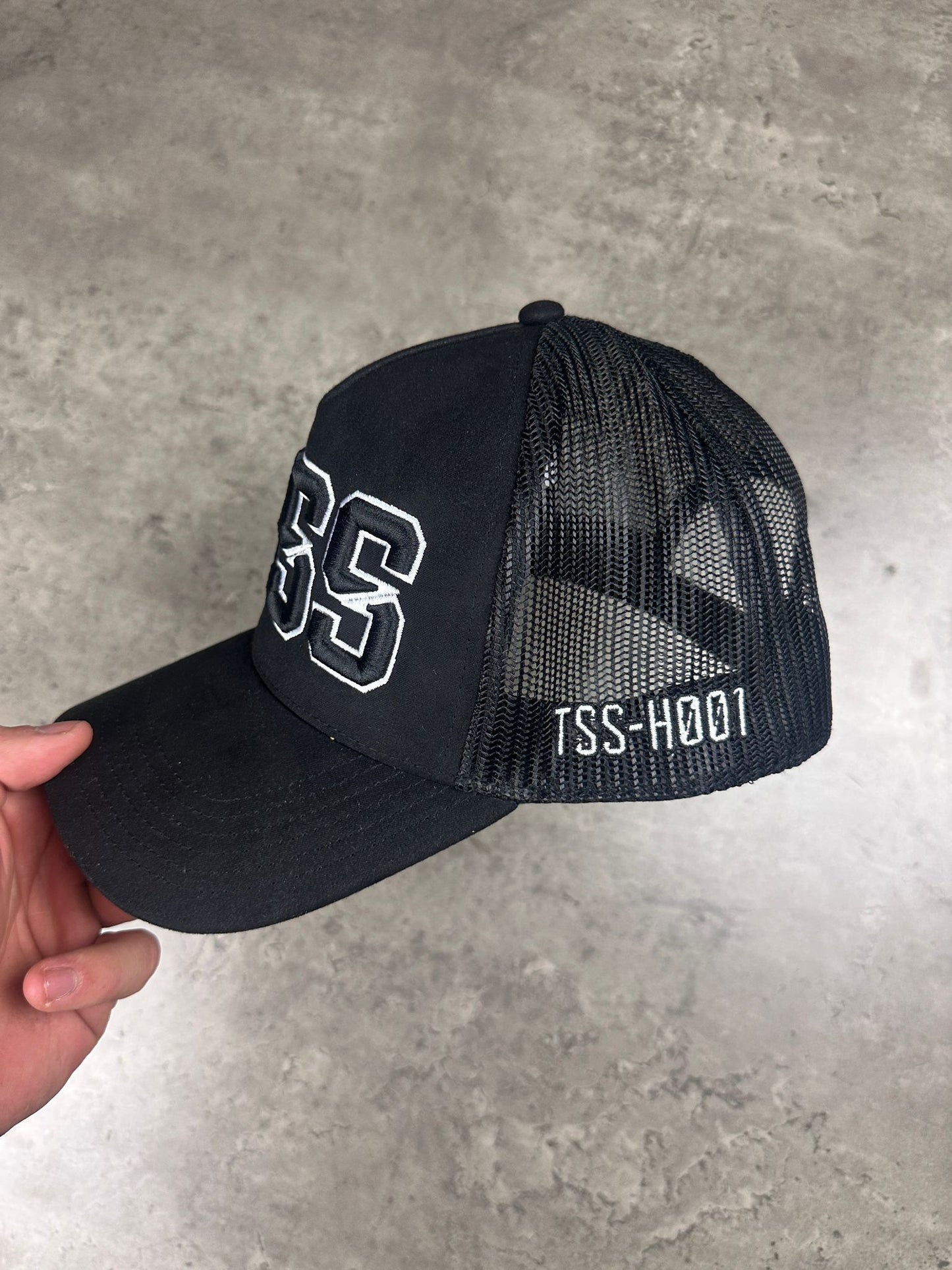 TSS CAP - BLACK SUEDE