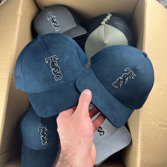 NAVY TSS CAP - SUEDE