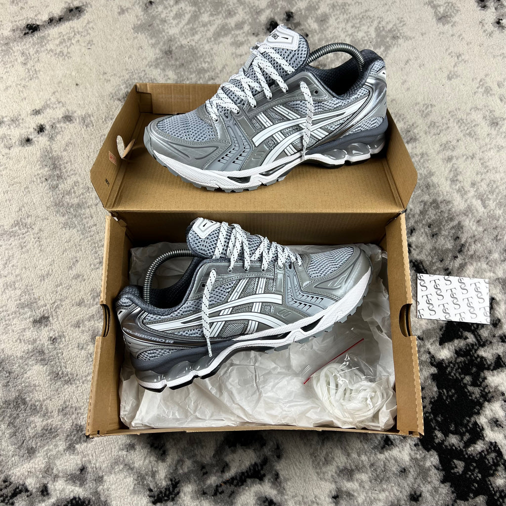 ASICS KAYANO 14 - PIEDMONT GREY / WHITE – The Selected Shopper