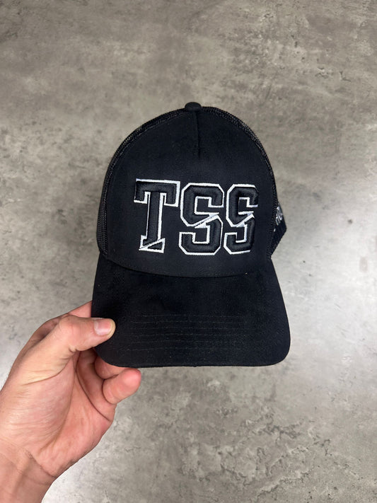 TSS CAP - BLACK SUEDE