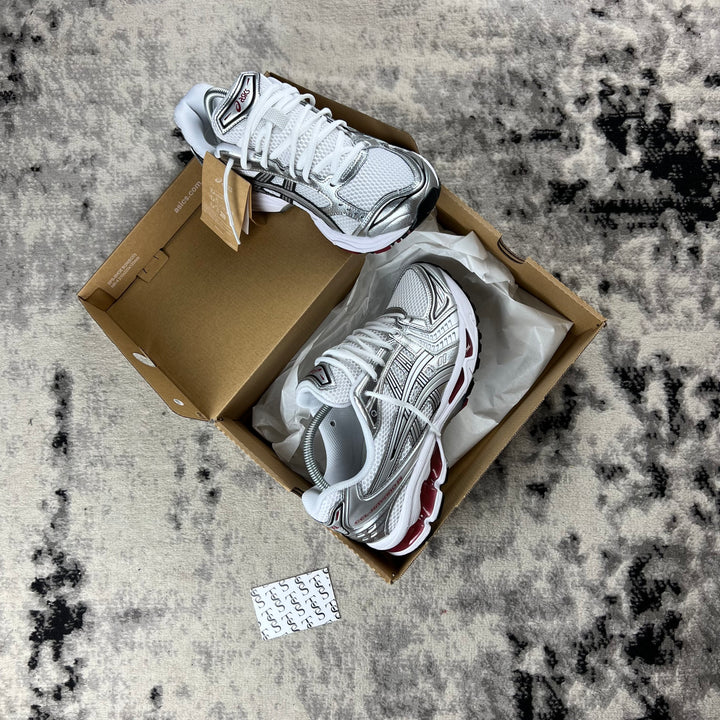 ASICS KAYANO 14 - WHITE / PURE SILVER