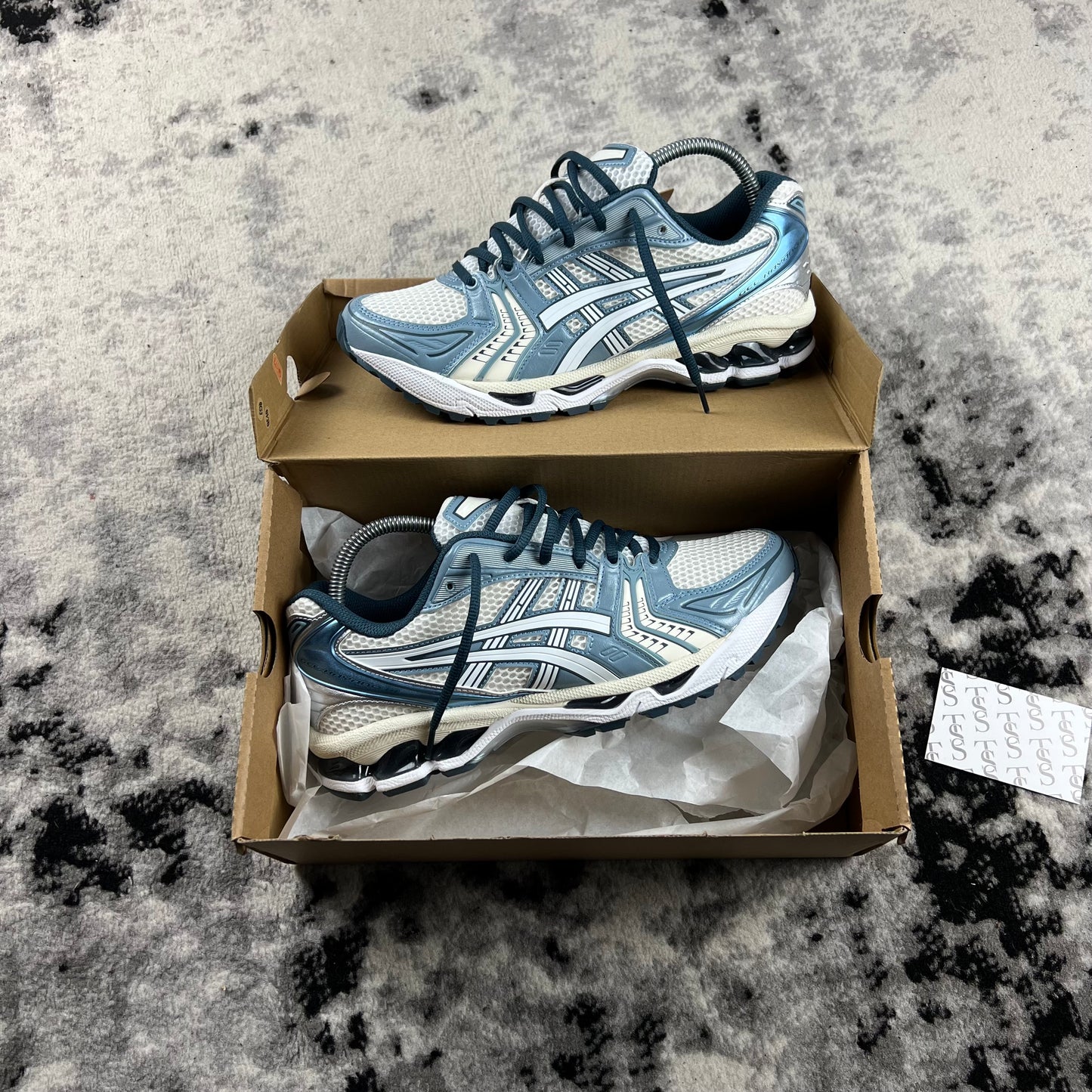 ASICS KAYONO 14 - CREAM RAW INDIGO