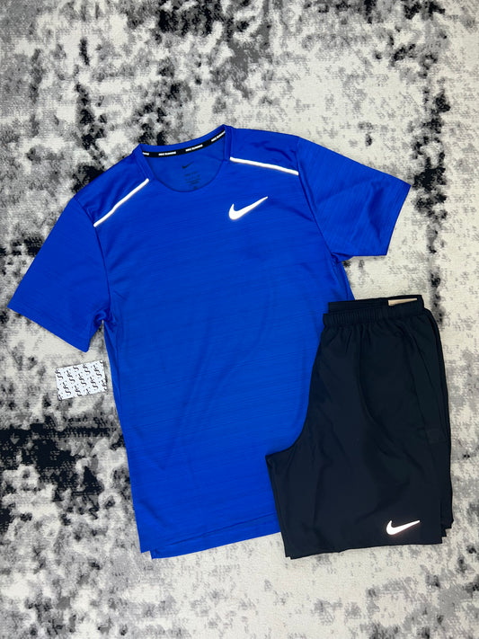 NIKE ROYAL BLUE MILER 1.0 & NIKE BLACK 7’’ CHALLENGER SHORTS
