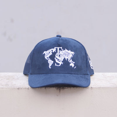 TSS GLOBAL CAP - NAVY SUEDE