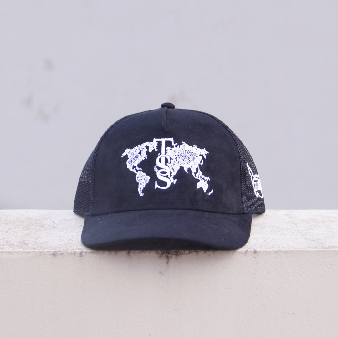 TSS GLOBAL CAP - BLACK SUEDE