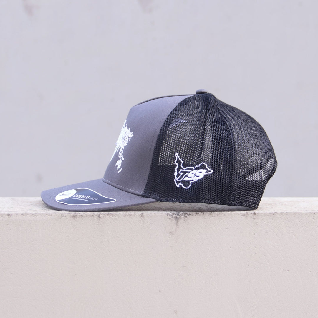TSS GLOBAL CAP - DARK GREY / BLACK COTTEN