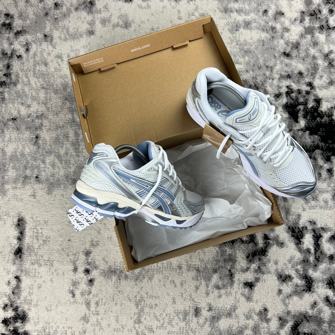 ASICS KAYANO 14 - WHITE LIGHT NAVY