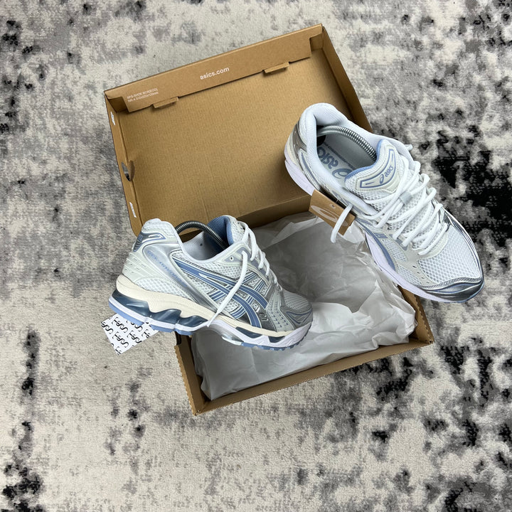 ASICS KAYANO 14 - WHITE LIGHT NAVY