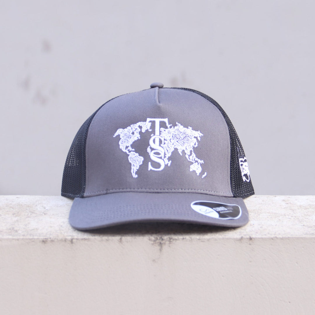 TSS GLOBAL CAP - DARK GREY / BLACK COTTEN