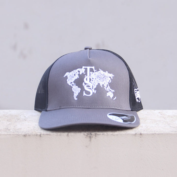 TSS GLOBAL CAP - DARK GREY / BLACK COTTEN