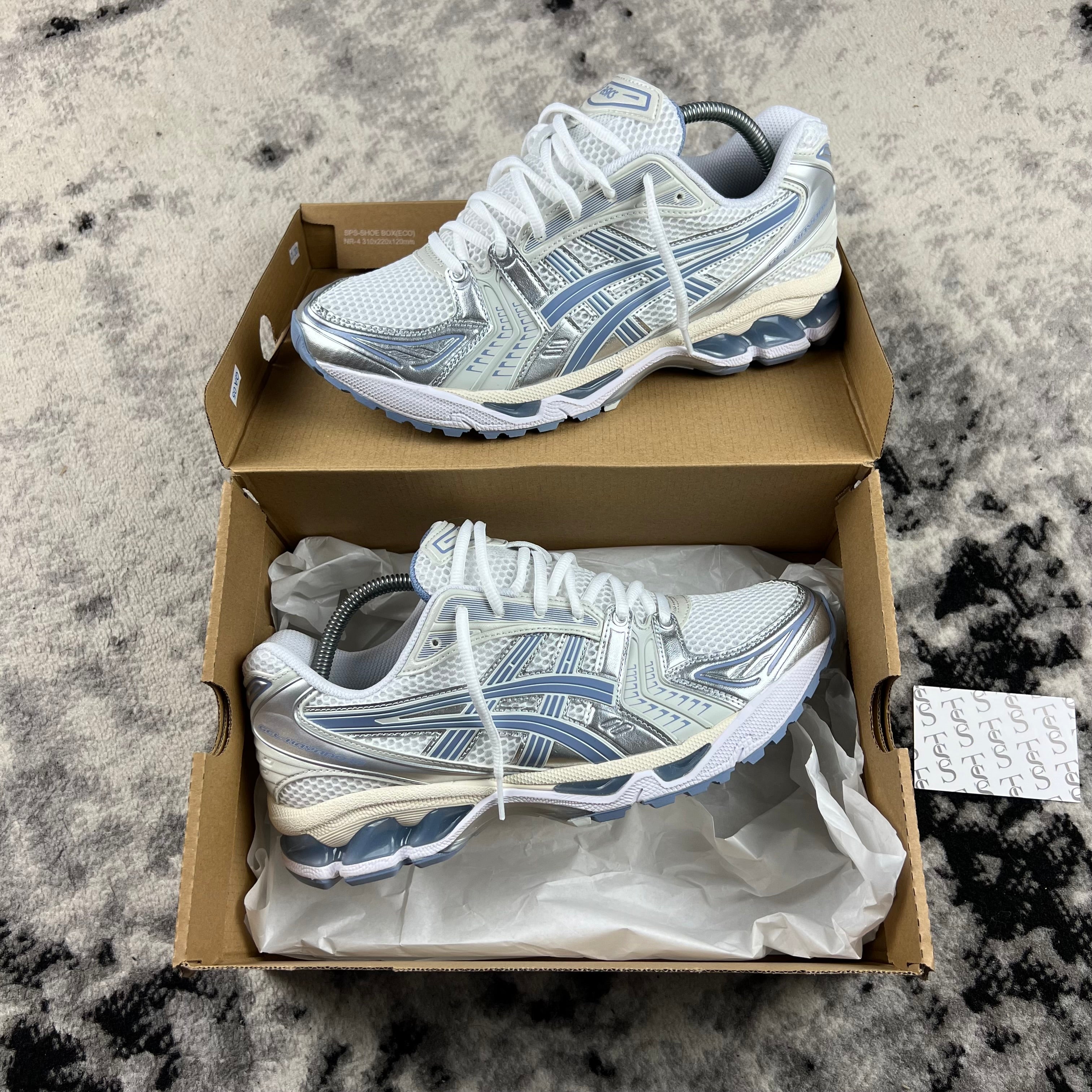 ASICS KAYANO 14 - WHITE LIGHT NAVY