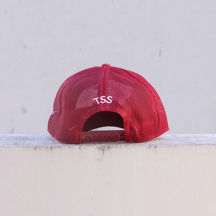 TSS GLOBAL CAP - MAROON SUEDE