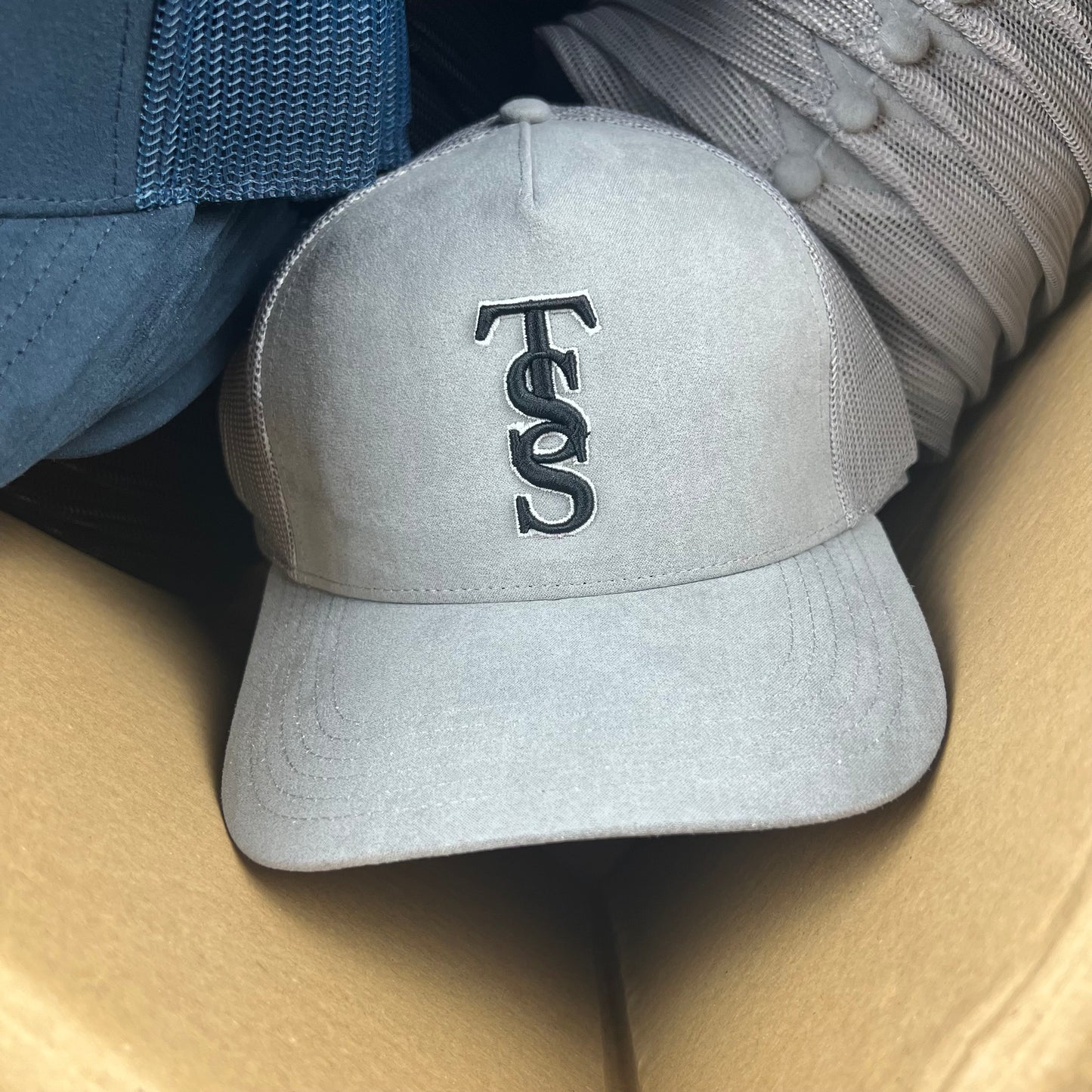 GREY TSS CAP - SUEDE
